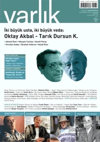 Varlık Edebiyat ve Kültür Dergisi Sayı: 1297 Ekim 2015 – Varlık Dergisi Yayınları kitap kapağı