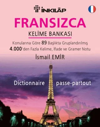 Fransızca Kelime Bankası – İsmail Emir – İnkılap Kitabevi kitap kapağı