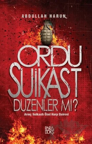 Ordu Suikast Düzenler mi? – Abdullah Harun – Paradoks Yayınları kitap kapağı
