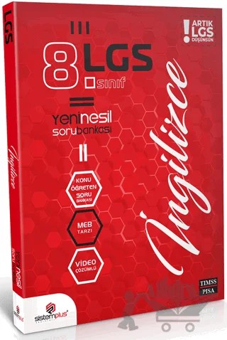 8. Sınıf LGS İngilizce Video Konu Anlatım ve Çözümlü Soru Bankası – Pınar Mutlu – Sistem Plus Yayınları kitap kapağı