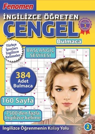 Fenomen İngilizce Öğreten Çengel Bulmaca Başlangıç Seviyesi 2 – Bertan Kodamanoğlu – Maxi Yayıncılık kitap kapağı