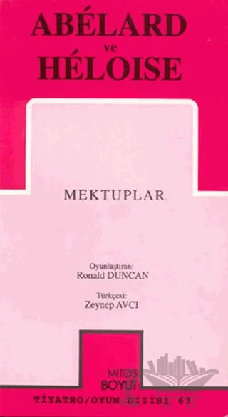 Mektuplar – Abelard, Heloise – Mitos Boyut Yayınları kitap kapağı
