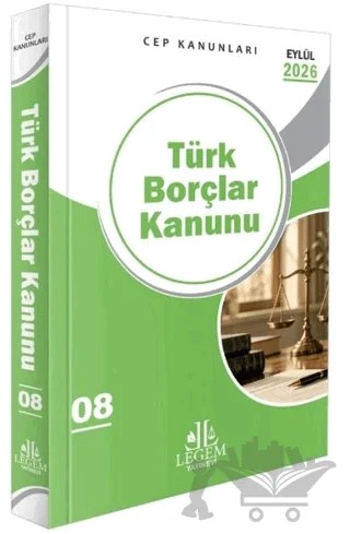 Türk Borçlar Kanunu – Kolektif – Legem Yayınevi kitap kapağı