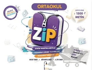Ortaokul Zihin Haritalarıyla ZİP Paragraf Çözme Teknikleri Paragraf Sözlüğü – Nevzat Tamer, Bünyamin Elemen, A. Ziya Tamer – Edebiyat Sokağı Yayınları kitap kapağı