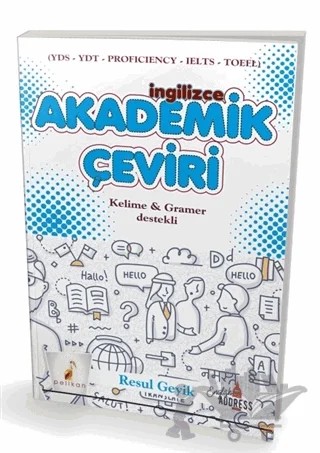 İngilizce Akademik Çeviri – Resul Geyik – Pelikan Tıp Teknik Yayıncılık kitap kapağı
