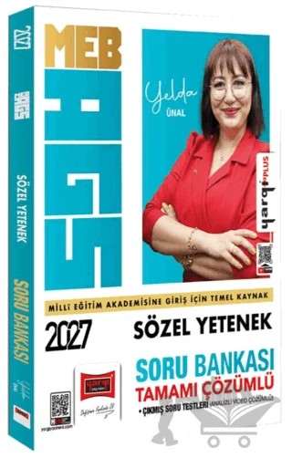 2027 MEB-AGS Sözel Yetenek Tamamı Çözümlü Soru Bankası – Yelda Ünal – Yargı Yayınevi kitap kapağı