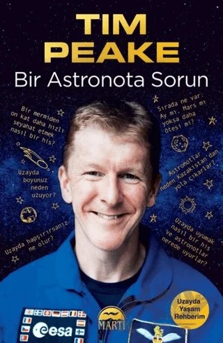 Bir Astronota Sorun – Tim Peake – Martı Yayınları kitap kapağı
