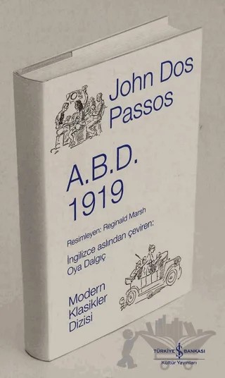 A.B.D. 2 - 1919 – John Roderigo Dos Passos – İş Bankası Kültür Yayınları kitap kapağı