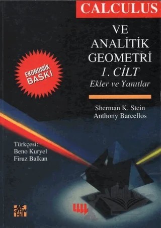 Calculus ve Analitik Geometri 1 (Ekonomik Baskı) – Anthony Barcellos, Sherman K. Stein – Literatür Yayıncılık kitap kapağı
