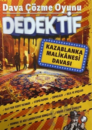 Dedektif Dava Çözme Oyunu - Kazablanka Malikânesi Davası – Kolektif – MT Dedektiflik kitap kapağı