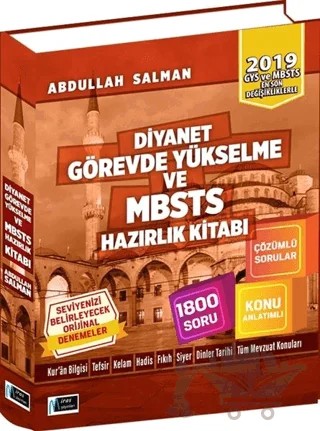 Diyanet Görevde Yükselme ve MBSTS Hazırlık Kitabı 2019 – Abdullah Salman – Miras Yayınları kitap kapağı