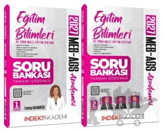 2027 MEB-AGS Akademisi Eğitim Bilimleri ve Türk Milli Eğitim Sistemi Soru Bankası Seti – Zeynep Salman İçli, Bünyamin Atalay, Bulut Vurdum, Emre Korcan Demir – İndeks Akademi Yayıncılık kitap kapağı
