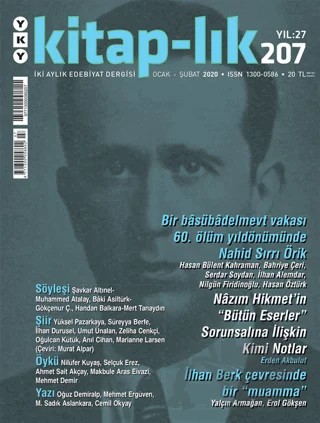 Kitap-lık Dergisi Sayı: 207 Ocak - Şubat 2020 – Yapı Kredi Yayınları kitap kapağı