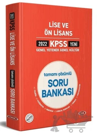 KPSS Lise Ve Ön Lisans Tamamı Çözümlü Soru Bankası 2022 – Kolektif – Data Yayınları kitap kapağı