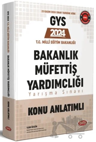 T.C. Milli Eğitim Bakanlığı Müfettiş Yardımcılığı Yarışma Sınavı Konu Anlatımlı – Kolektif – Data Yayınları kitap kapağı