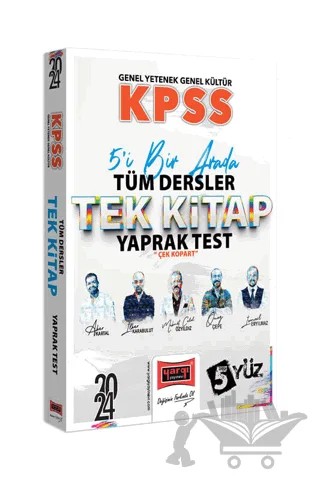 2024 KPSS 5Yüz Lisans GK-GY Tüm Dersler Tek Kitap Çek Kopart Yaprak Test – Kolektif – Yargı Yayınevi kitap kapağı