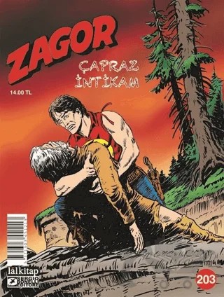 Zagor Sayı 203 - Çapraz İntikam – Lal Kitap kitap kapağı