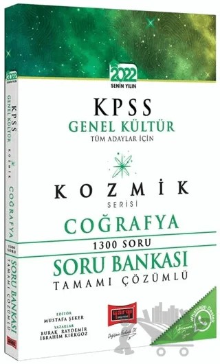 Yargı Yayınları 2022 KPSS Tüm Adaylar İçin Genel Kültür Kozmik Serisi Tamamı Çözümlü Coğrafya Soru Bankası – İbrahim Kırkgöz, Burak Raydemir – Yargı Yayınevi kitap kapağı