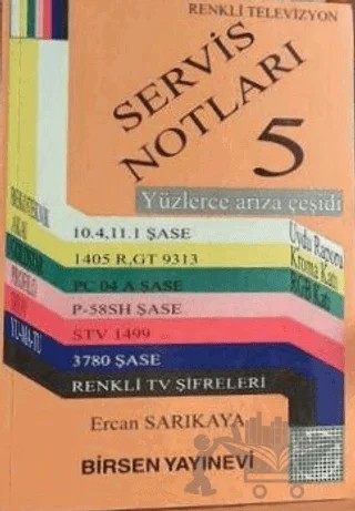 Renkli Televizyon Servis Notları 5 – Ercan Sarıkaya – Birsen Yayınevi kitap kapağı