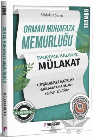 2023 Orman Muhafaza Memurluğu Mülakat Kitabı – Enver Ekinci – Paragon Yayıncılık kitap kapağı