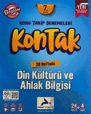 7. Sınıf Kontak Din Kültürü ve Ahlak Bilgisi Deneme – Kolektif – Paraf Yayınları kitap kapağı