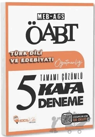ÖABT MEB-AGS Türk Dili ve Edebiyatı Öğretmenliği 5 Kafa Deneme Çözümlü – Kollektif – Hoca Kafası Yayınları kitap kapağı