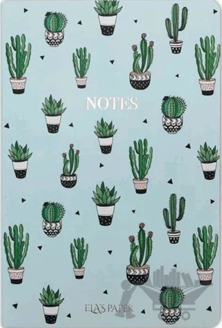 Kaktüs Mavi - Defter – Kolektif – Elaspaper kitap kapağı