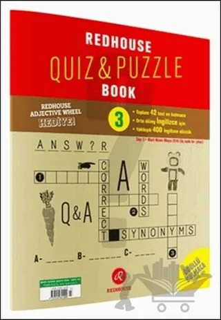 Redhouse Quiz & Puzzle Book Sayı: 3 Nisan 2016 – Redhouse Kidz Yayınları kitap kapağı