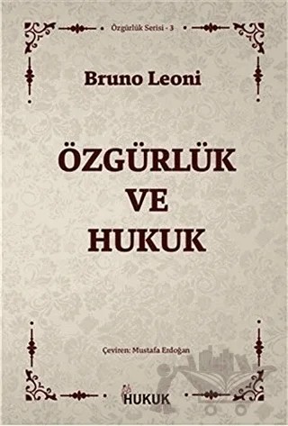 Özgürlük ve Hukuk – Bruno Leoni – Hukuk Yayınları kitap kapağı