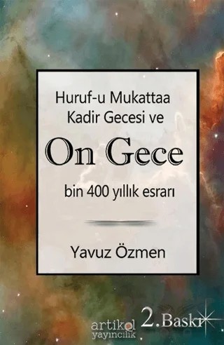 Huruf-u Mukattaa Kadir Gecesi ve On Gece – Yavuz Özmen – Artikel Yayıncılık kitap kapağı