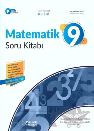 9. Sınıf Matematik Soru Bankası Kitabı – Hüseyin Buğdayoğlu, Serhan Serdar, C. Ozan Müftüoğlu, Metin Uzun, Melike Can – Palme Yayınları kitap kapağı