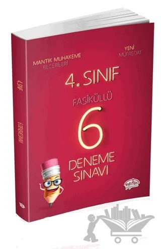 İlkokul 4. Sınıf 6 Deneme Sınavı (Fasiküllü) – Kolektif – Editör Yayınevi kitap kapağı