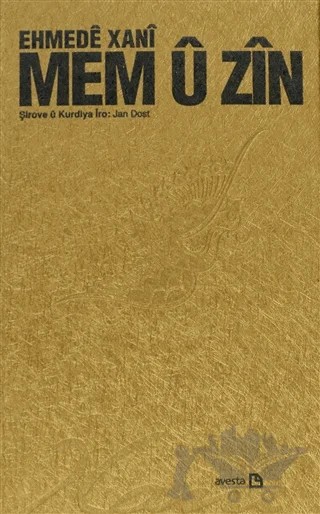 Mem u Zin (Sarı Kapak) – Ehmede Xani (Ahmed-i Hani) – Avesta Yayınları kitap kapağı