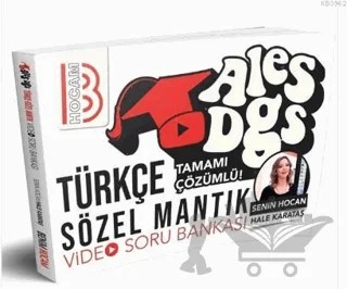 2019 ALES DGS Türkçe Video Soru Bankası – Hale Karataş – Benim Hocam Yayınları kitap kapağı