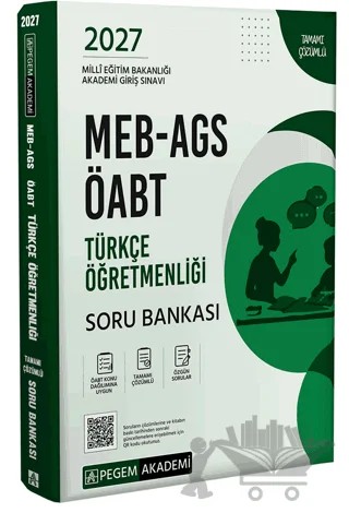 2027 MEB-AGS ÖABT Türkçe Öğretmenliği Soru Bankası – Kolektif – Pegem Akademi Yayıncılık kitap kapağı