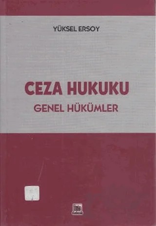Ceza Hukuku – Yüksel Ersoy – İmaj Yayıncılık kitap kapağı