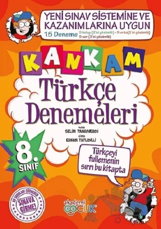 Kankam 8. Sınıf Türkçe Denemeleri – Selim Tanrıverdi – Akademi Çocuk kitap kapağı