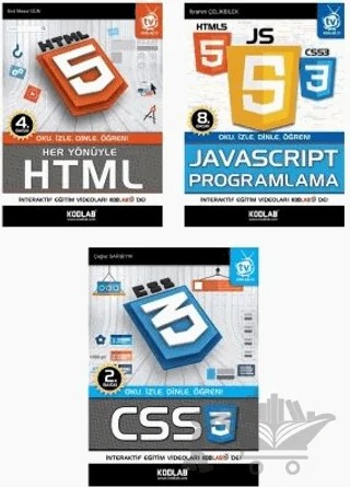 Web Programlama Seti (3 Kitap Takım) – Kolektif – Kodlab Yayın Dağıtım kitap kapağı
