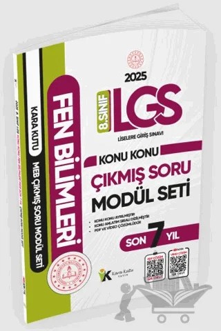 2025 LGS 8. Sınıf Fen Bilimleri Karakutu Konu Konu Son 7 Yıl MEB Çıkmış Soru Modül Seti – Kolektif – Karakutu Yayın kitap kapağı