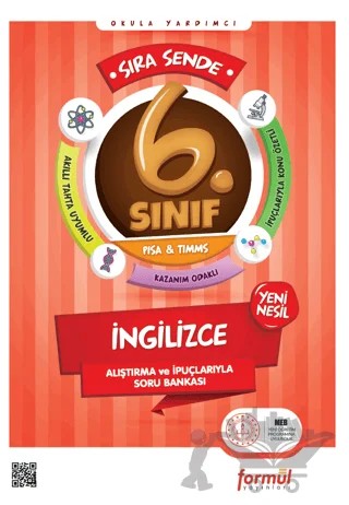 Sıra Sende 6. Sınıf İngilizce Soru Bankası – Esra Gelen – Formül Yayınları kitap kapağı
