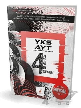 2019 YKS AYT Sayısal 4 Dörtlük 4 Deneme Sınavı – Nuh Hellagün – Pelikan Tıp Teknik Yayıncılık kitap kapağı