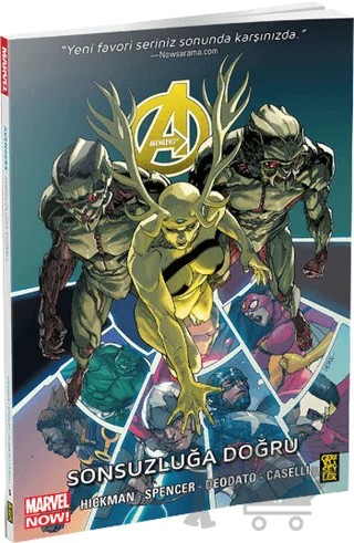 Avengers 3 - Sonsuzluğa Doğru – Jonathan Hickman – Gerekli Şeyler Yayıncılık kitap kapağı