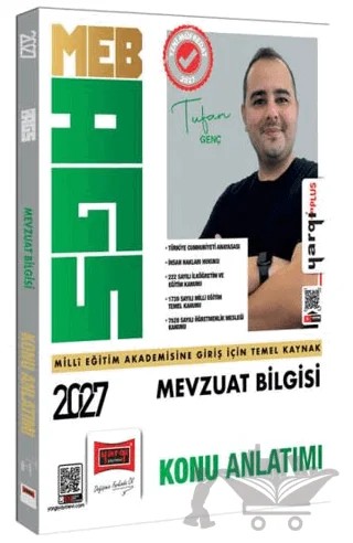2027 MEB-AGS Mevzuat Bilgisi Konu Anlatımı – Tufan Genç – Yargı Yayınevi kitap kapağı