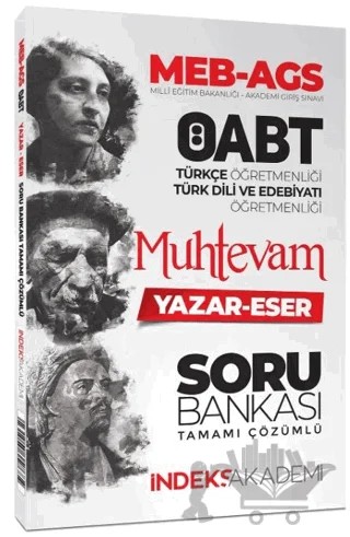 2025 ÖABT Türkçe-Türk Dili Edebiyatı Muhtevam Yazar Eser Soru Bankası Çözümlü – Kollektif – İndeks Akademi Yayıncılık kitap kapağı