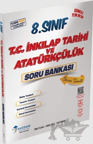 8. Sınıf LGS T.C. İnkılap Tarihi ve Atatürkçülük Soru Bankası – Kolektif – Saydam Yayınları kitap kapağı