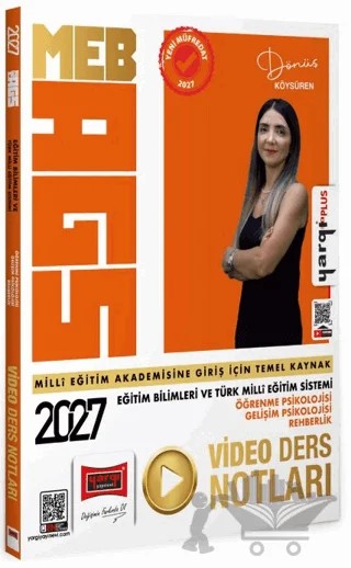 2027 MEB AGS Eğitim Bilimleri ve Türk Milli Eğitim Sistemi Video Ders Notları – Dönüş Köysüren – Yargı Yayınevi kitap kapağı