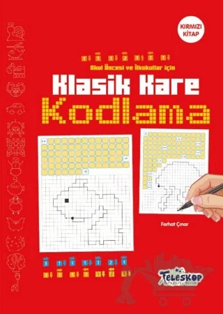 Kırmızı Kitap - Klasik Kare Kodlama - Teleskop – Kolektif – Teleskop Popüler Bilim kitap kapağı