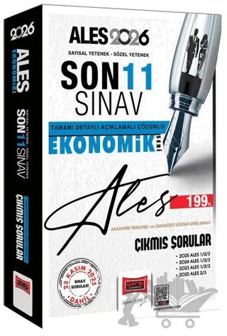 2026 ALES Sayısal-Sözel Yetenek Son 11 Sınav Çıkmış Sorular (Ekonomik Seri) – Kolektif – Yargı Yayınevi kitap kapağı