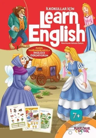 İlkokullar İçin Learn English (Kırmızı) – Kolektif – Kariyer Yayınları kitap kapağı