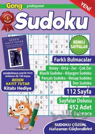 Gong Profesyonel Sudoku 21 – Bertan Kodamanoğlu – Maxi Yayıncılık kitap kapağı